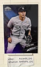 Gleyber Torres - 2021 Topps Chrome Black Purple Refractor 084/150 - NY Yankees