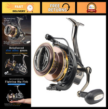 High-Power Surf Spinning Fishing Reel 8000/12000, 20KG Drag, Backlash-Free, Salt