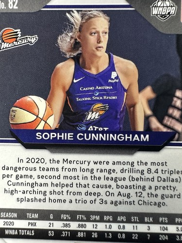 2021 #82 Sophie Cunningham WNBA Panini Prizm Basketball Base Card Mercury - Picture 13 of 13