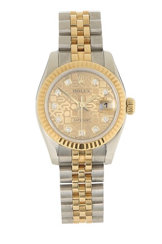 Rolex Yellow Gold & Stainless Steel Anniversary Dial Datejust ...