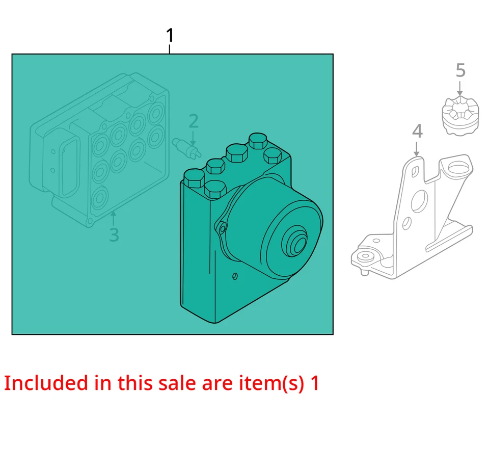 2003 BMW 530i ABS Anti Lock Brake Actuator Pump OEM 113K Miles - LKQ437801791 - Image 4 of 4