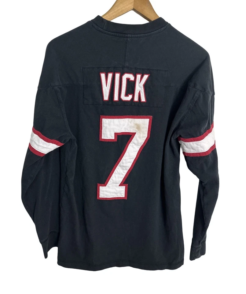 Camiseta deportiva Mitchell Ness de los Atlanta Falcons para hombre Michael Vick manga larga talla L Foto 2 de 4