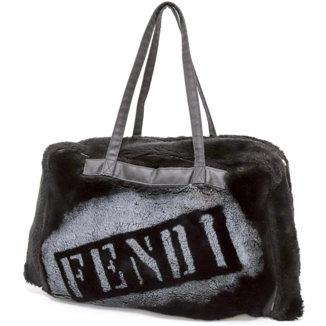 FENDI ファー　トートバッグ　ハンドバッグ　毛皮　ハラス　レザー　ロゴ Fendi Fur Tote Bags for Women for sale | eBay