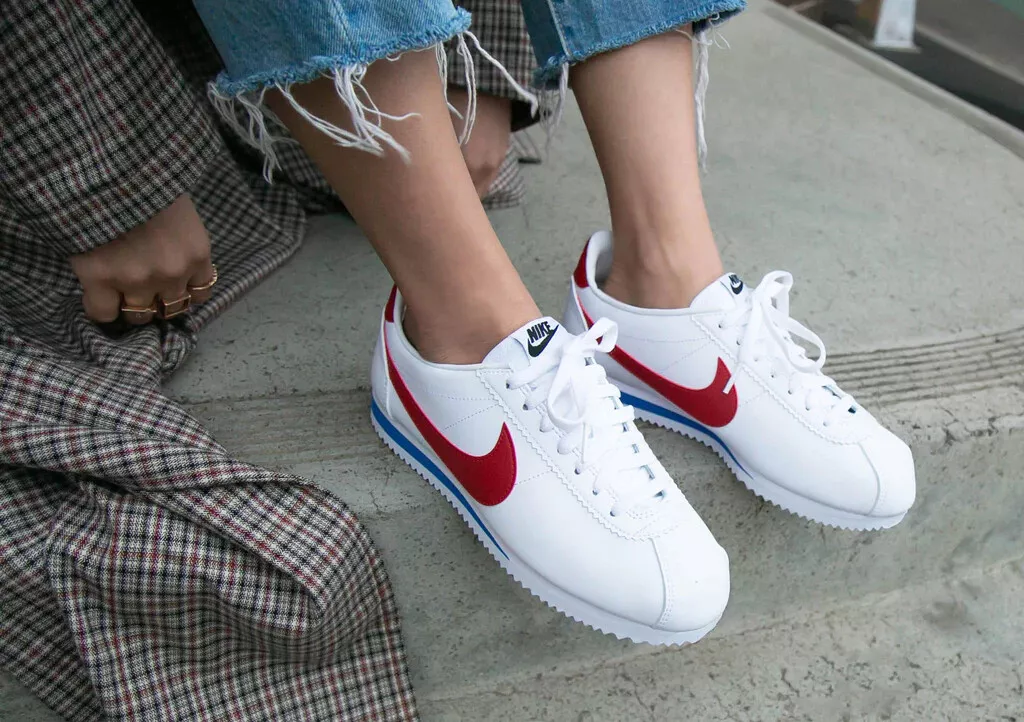 Nike Women's Classic Cortez Leather White/Red/Royal