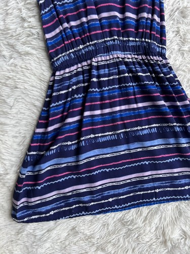 Cherokee Striped Midi Dress Sleeveless Elastic Waist Girls Size L Beach Travel - 第 11/14 張圖片