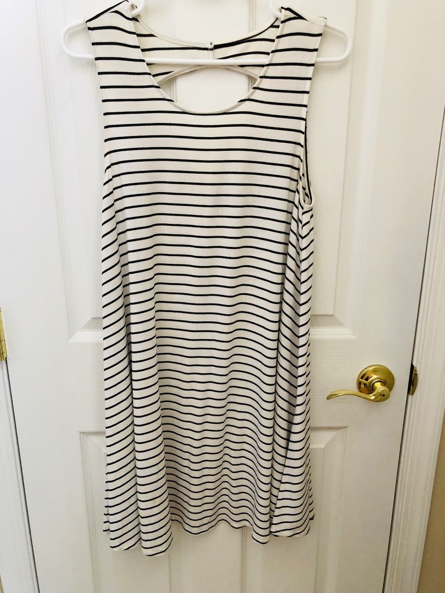 American Eagle Outfitters Women's white/Black Striped Sleeveless Dress Size S | eBay American Eagle Outfitters Women's white/Black Striped Sleeveless Dress Size S | eBay