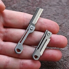 Mini Folding Knife Stainless Steel Pocket Key Chain