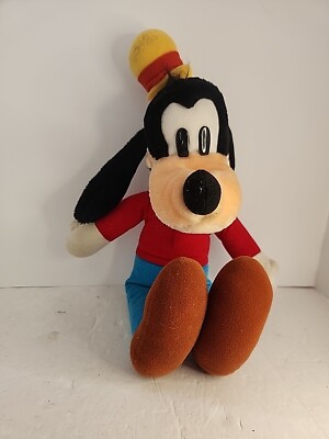 Disneyland Walt Disney World 18'' Goofy Plush Stuffed Animal Toy Vintage