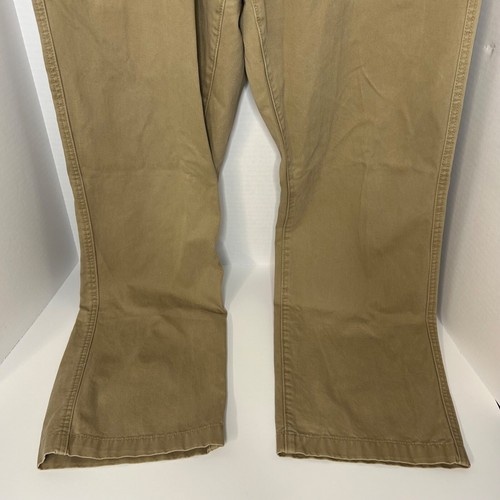 Eddie Bauer Legend Wash Men's Brown Khaki Cotton Work Chino Pants Size 36x32 - Picture 6 of 9