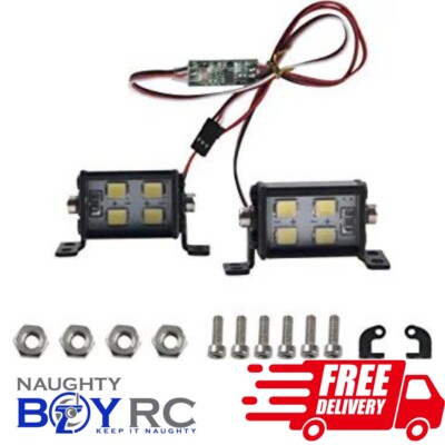 Rccrawler Light Module RC LED Pod Light Bar Kit (2) TRX4 SCX10 CC01 Gen7 Gen8 Crawler Car ...