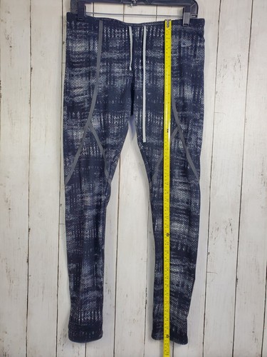 Nike Luxe Leggings Reflective Womens Sz L Large Running Ankle Zip Up 583156-011  - Foto 9 di 15