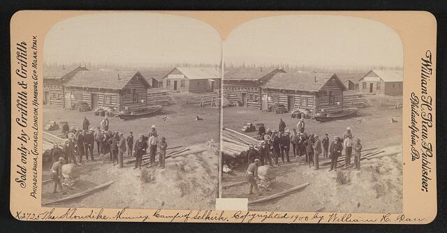 The Klondike Mining camp of Selkirk c1900 Old Photo
