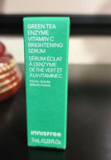 INNISFREE Green Tea Enzyme Vitamin C Brightening Serum 7mL Travel Sz NIB GIFT 