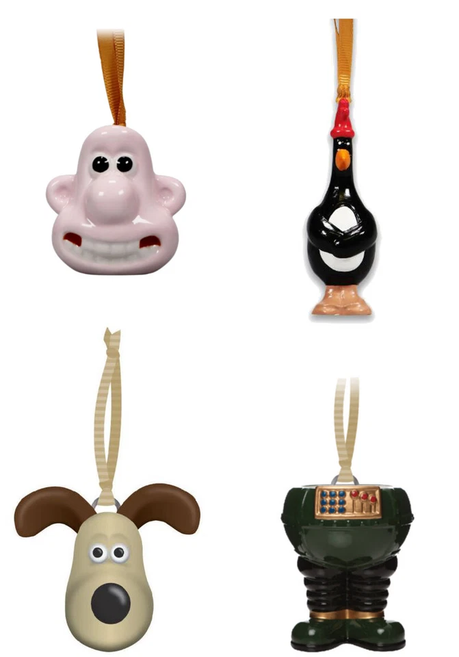 OFFICIAL WALLACE & GROMIT WRONG TROUSERS CHRISTMAS DECORATION BAUBLE BAUBLES HMB