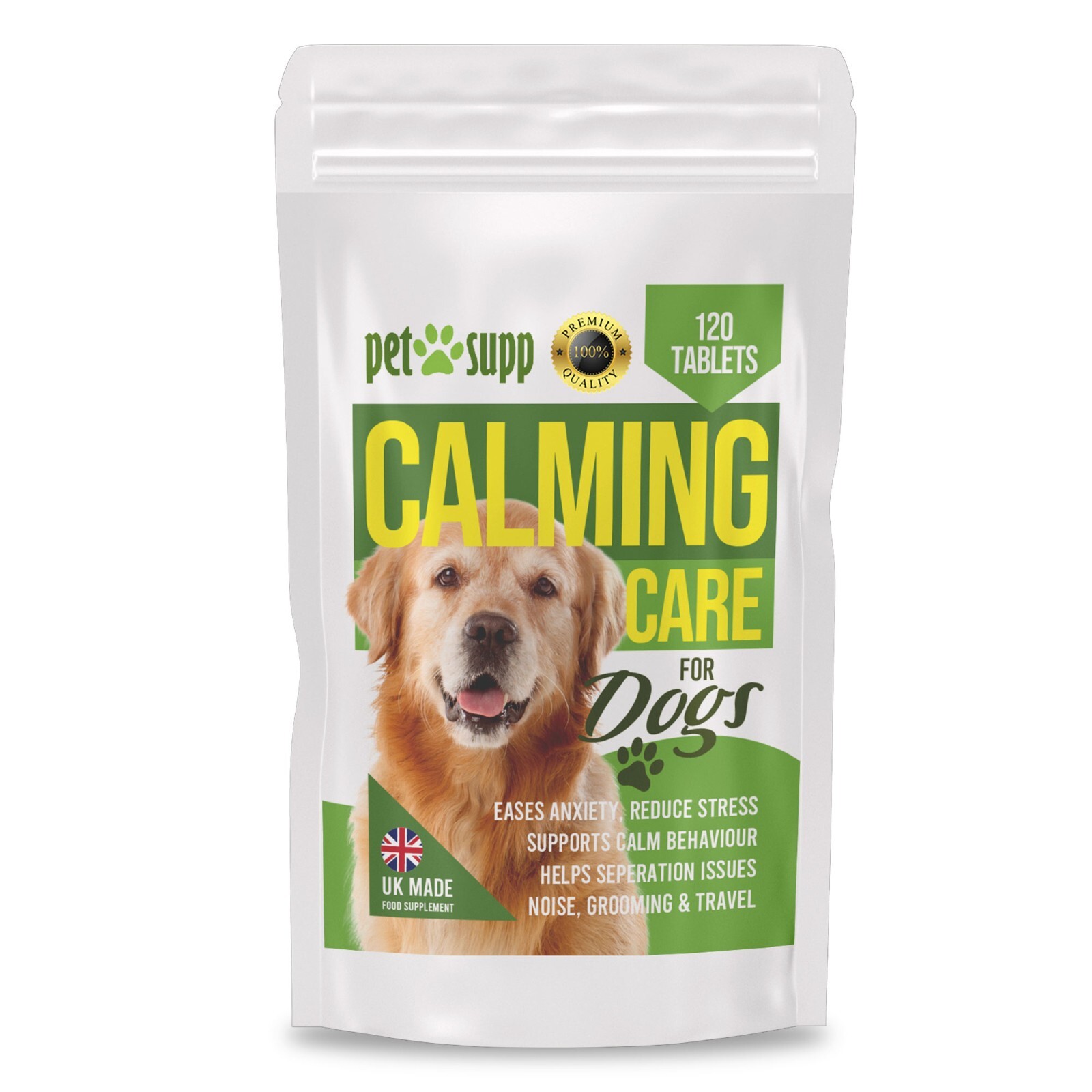 Advanced Calming Support for Dogs Stress Anxiety & Calms Behaviour, 120