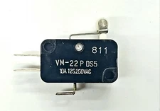 Mulon VM-22PDS5 ,SPDT- ON-(ON) Roller Lever micro switch 10A @ 250V AC