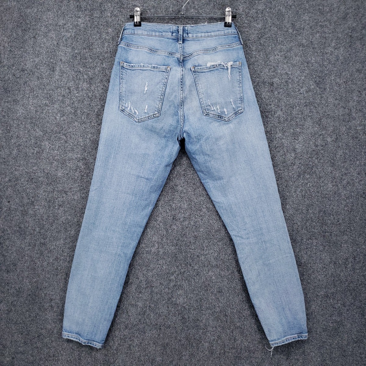 AGOLDE Jeans Women 28 Blue Sophie Crop Vertigo Mid Rise Distressed