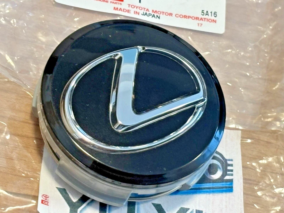 Lexus Genuine IS350 RC-F Black Wheel Center Cap 4 Pieces Set 42603-53110 OEM JDM Foto 2 de 4