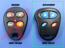 NEW REPLACEMENT ALTERNATE VIPER 476V 4-BUTTON EZSDEI476 REMOTE TRANSMITTER FOB