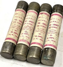 Lot of 4 Shawmut Tri-onic TRS60 Dual Element 60A 600V Class K-5 Fuses