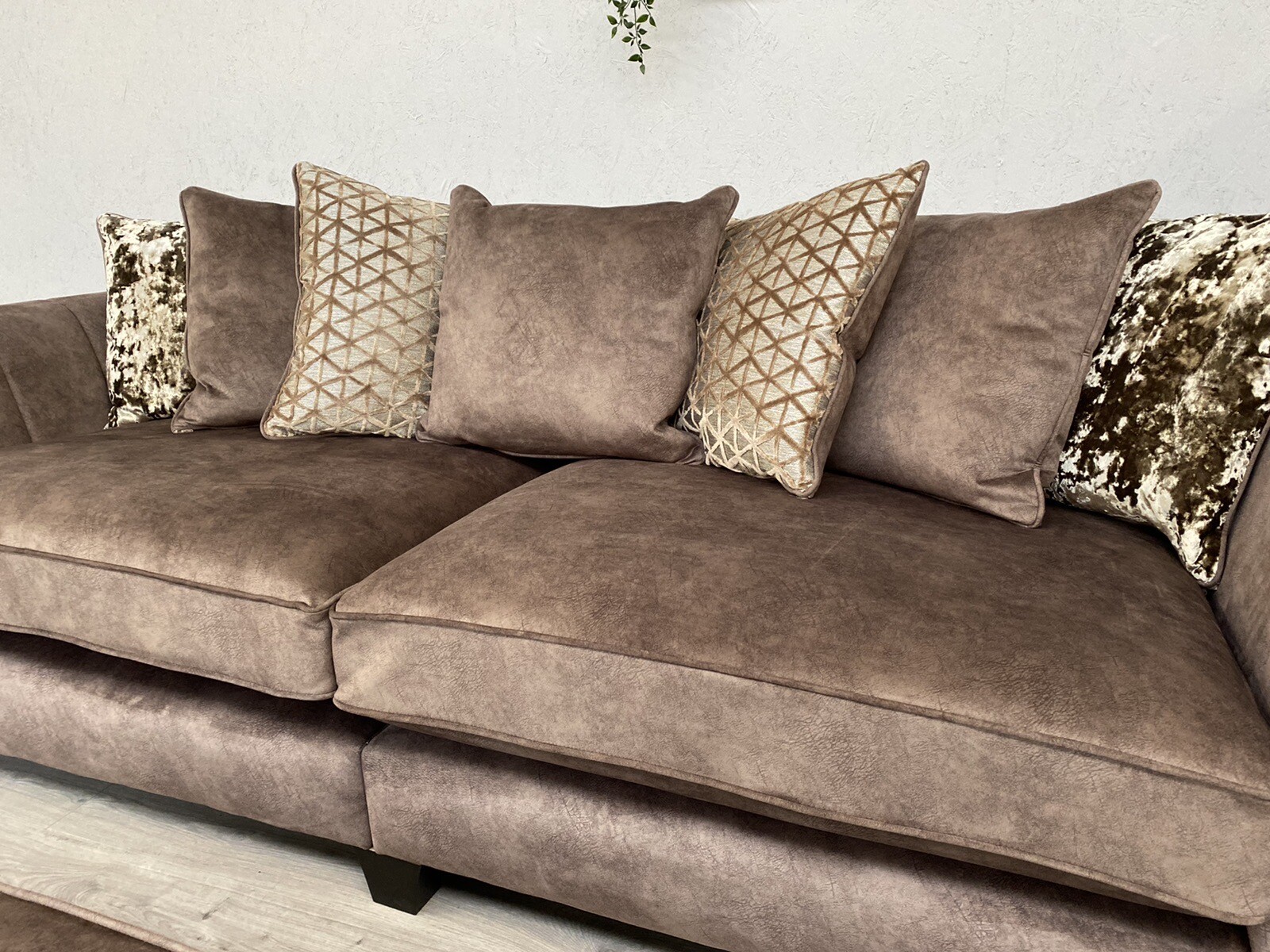 F.V. ARIANA 4 Seater Sofa + 2 x Twister Snuggler Chair + Footstool