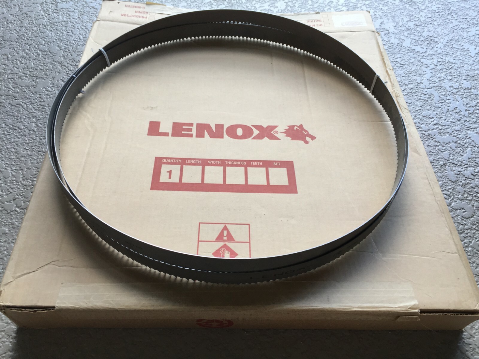 Lenox Welded Band Saw Blade 3 to 4 TPI 6" x 11/4" x 0.042" x 18" 27866RPB185640 eBay