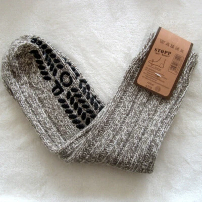 1 Paar Damen Stoppersocken mit Wolle ABS Sohle viele Farben alle Größen - Bild 1 von 4