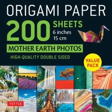 Origami Paper 200 sheets Mother Earth Photos 6" (15 cm): Tuttle Origami Paper...
