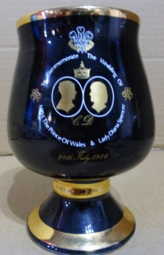 Prinknash Pottery - Goblet for Wedding of Prince Of Wales & Lady Diana - Zdjęcie 1 z 3