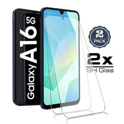 GUGAR 2x Für Samsung Galaxy A16 5G - Panzerfolie HD Displayschutz 9H Glas Schutzglas