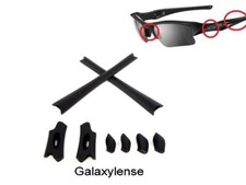 Galaxy Ear Sock Nose Pad For Oakley Flak Jacket XLJ Vented Sunglasses Black