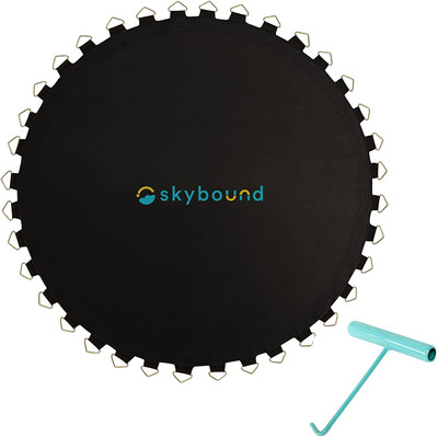 Trampoline Mat, Fits 15Ft Frames W/Spring Tool and Durable V-Rings, Bounce Safel