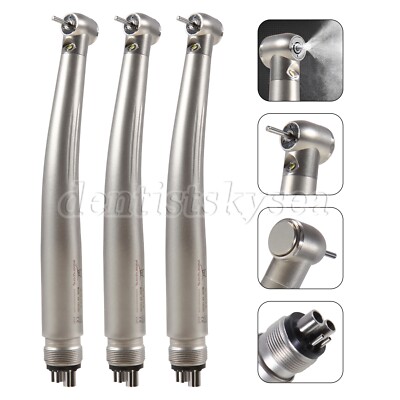 3X E-generator Dental LED Fiber Optic High Speed Handpiece 4Holes Standard Head