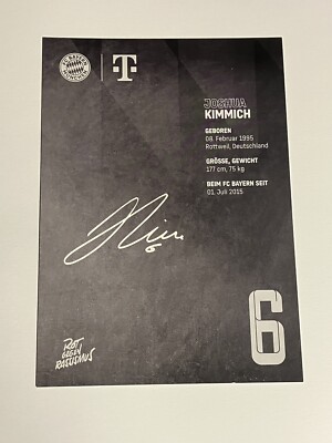 Joshua Kimmich - Original 2022-23 Hand Signed FC Bayern Munich