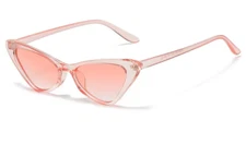 Vintage Narrow Cat Eye Sunglasses For Women