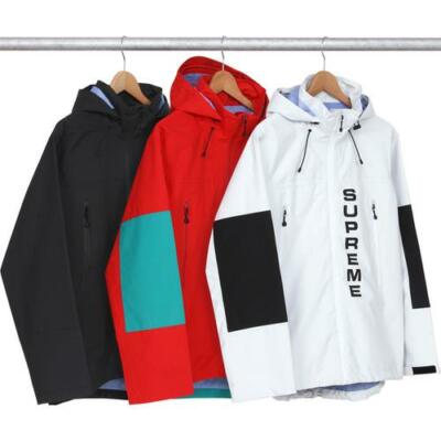 Supreme Competition Taped Seam Jacket (Tan) White L S/S 14 Supreme Competition Taped Seam Jacket (Tan) White L S/S 14