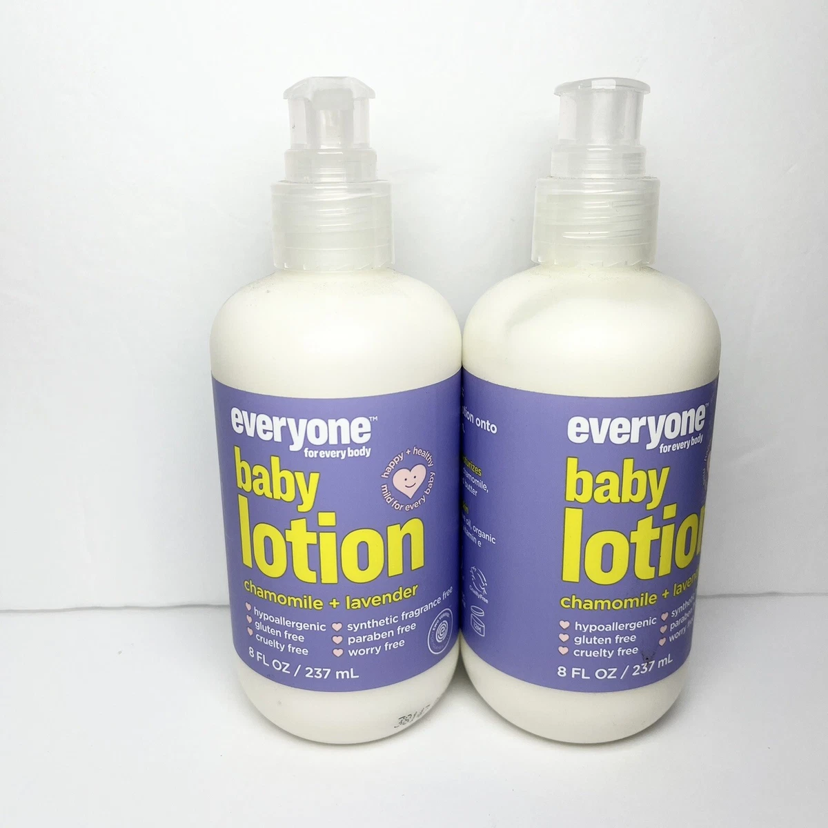 2 EO Everyone For Everybody Baby Lotion Chamomile Lavender 8 oz pump