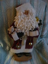 AAM- VINTAGE SANTA CLAUS WITH BAG OF TOYS 27 INCHES TALL  915