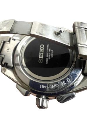 zocx 証明写真 Seiko Brightz 8B92-0AB0 Radio Wave Control World Time ST