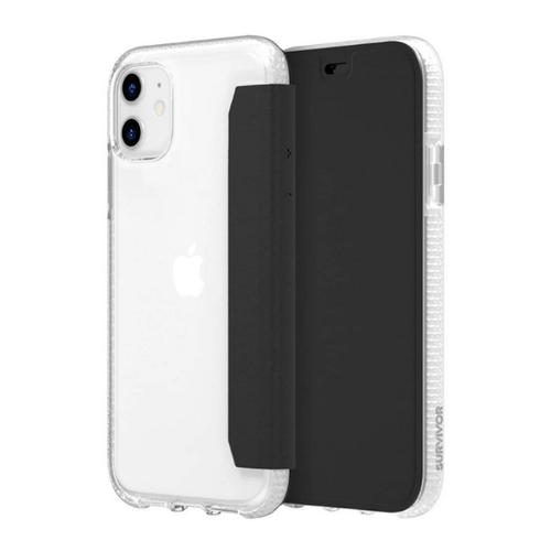 Griffin iPhone 11 Survivor Clear Case Wallet for 11 Pro / Max Hard Flip Cover - Picture 3 of 14