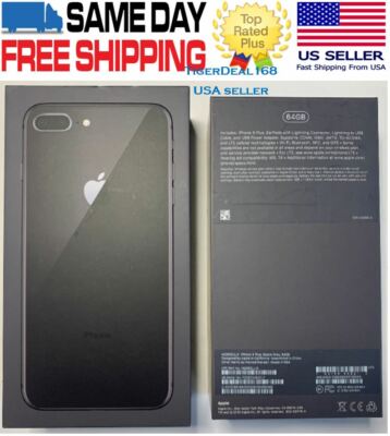 Apple iPhone 8 Plus Space Gray 64GB Original Empty Box only Model A1864 USA