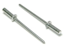 Aluminum Pop Rivets 1/8 Diameter #4 Sealed Closed End Blind Rivets - Select Grip