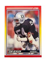 Excellent: Vintage 1990 SCORE Tom Benson Los Angeles Raiders Trading Card