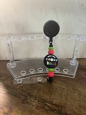 badge holder shake those balls.green red beads