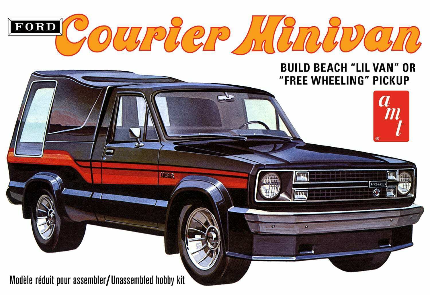 AMT 1978 Ford Courier Monovolume 1/25 1210 Modello Plastica Kit Furgone Camion