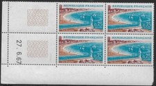 1966 bloc de 4 coin daté la baule    N° 1502 NEUF  **