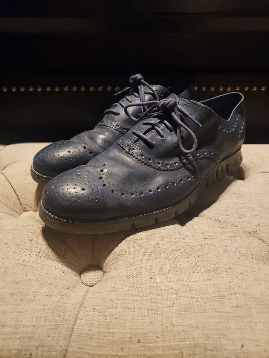 Cole Haan ZeroGrand Mens Size 13 (M) Wingtip Oxford Blue  display picture 3