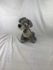 Vintage Disney LADY AND THE TRAMP 14" Tramp Plush with Metal Tag DISNEY STORE