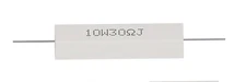 10W 30Ω 5% Wirewound Ceramic Power Resistor Axial Lead Flameproof