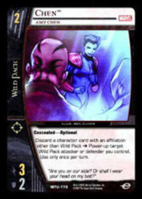 VS System: Chen, Amy Chen - Foil [Played] Marvel Team-Up TCG CCG Classic Marvel 